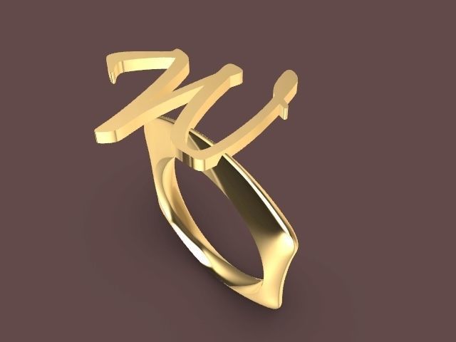 w ring stl verified 3D print model_2