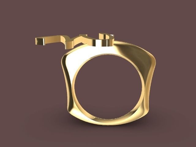 w ring stl verified 3D print model_4