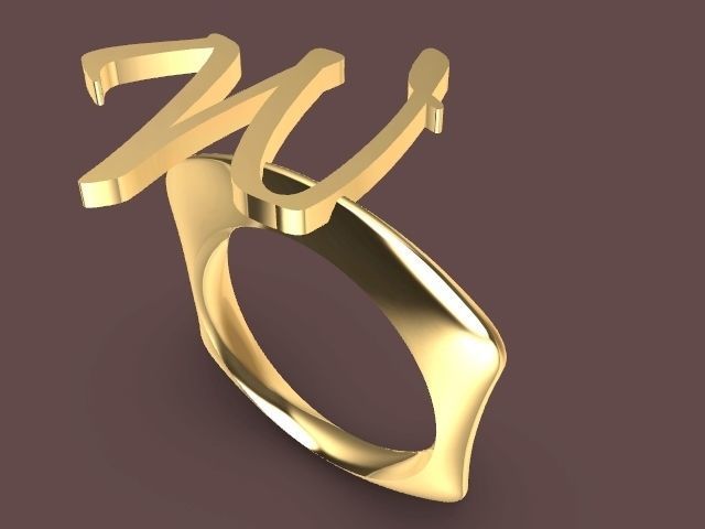 w ring stl verified 3D print model_6