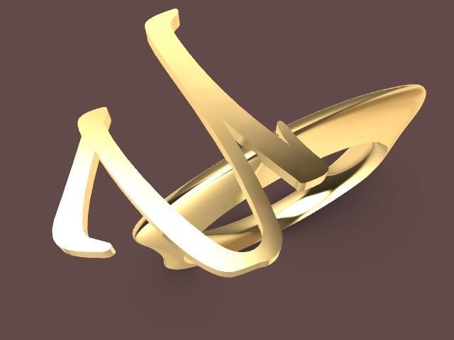 u ring stl verified 3D print model_5
