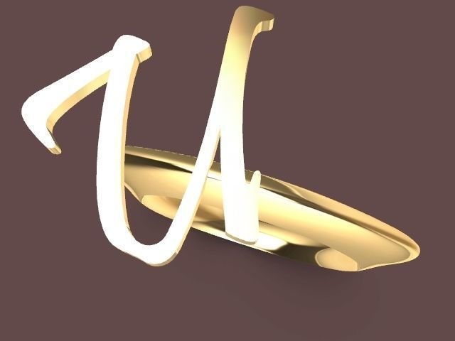 u ring stl verified 3D print model_2