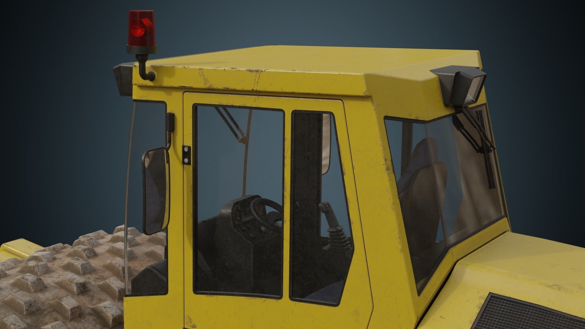 Compactor 2B Low-poly 3D model_12