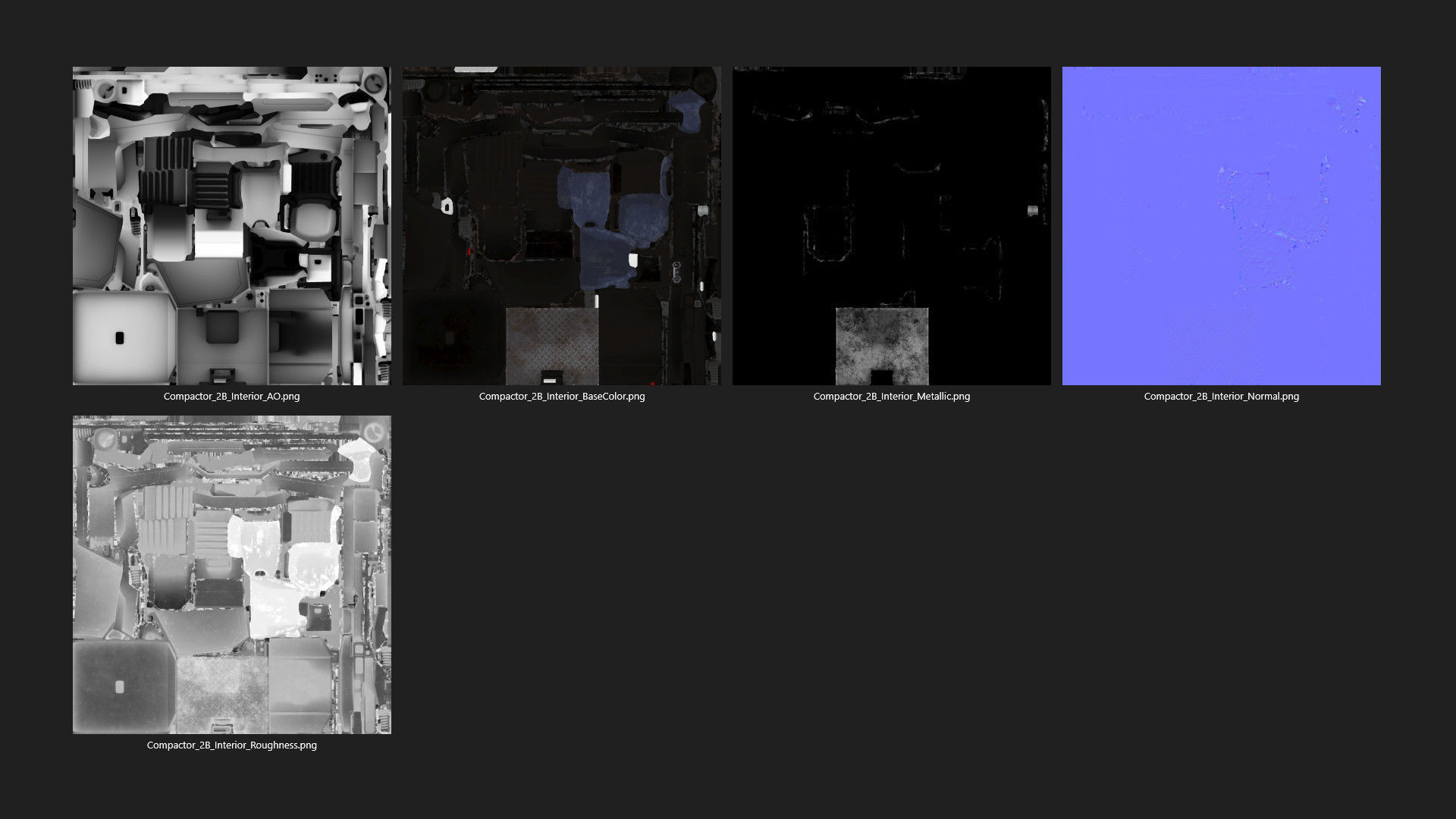 Compactor 2B Low-poly 3D model_19