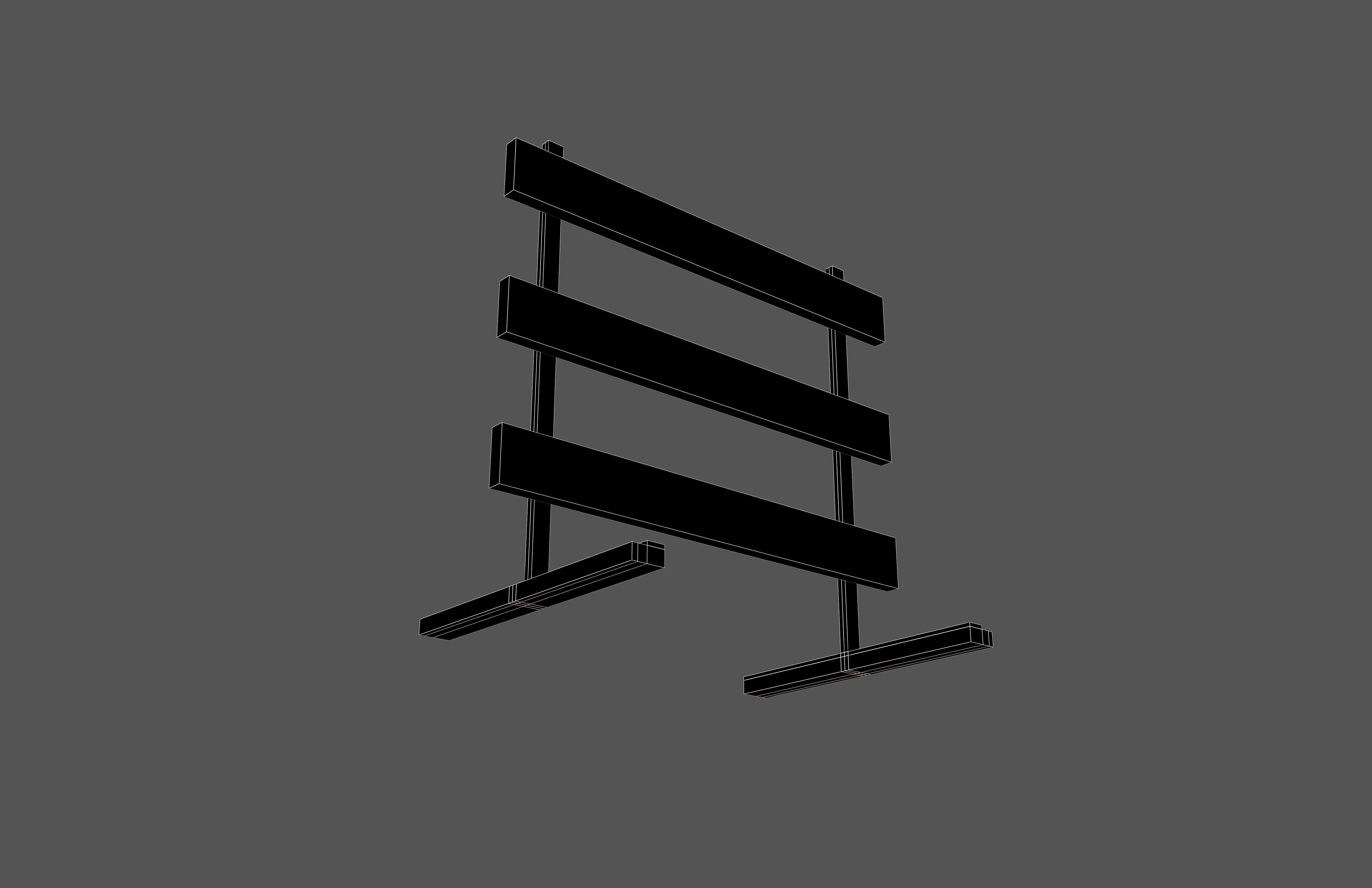 Road Barriers v2 001 Low-poly 3D model_9