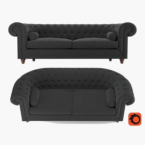 Sofa - Chester 3D model