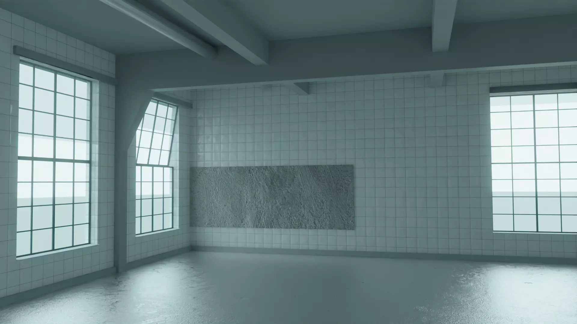 small warehouse raum H1 can be connected to the modern raum H2 Low-poly 3D model