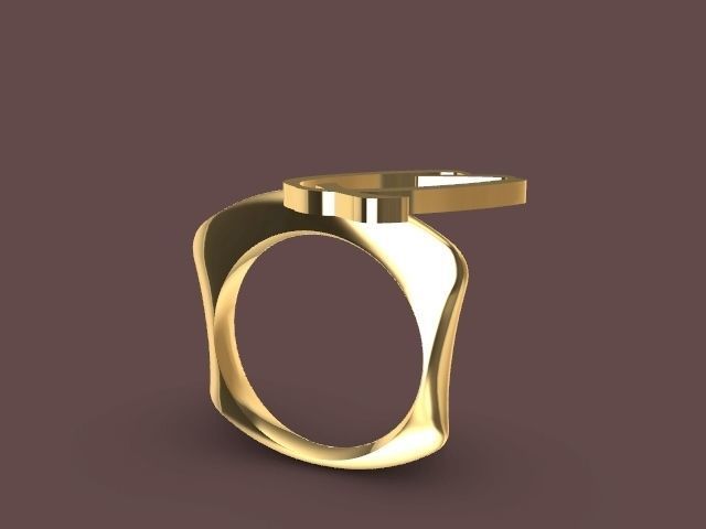 q ring stl verified 3D print model_3