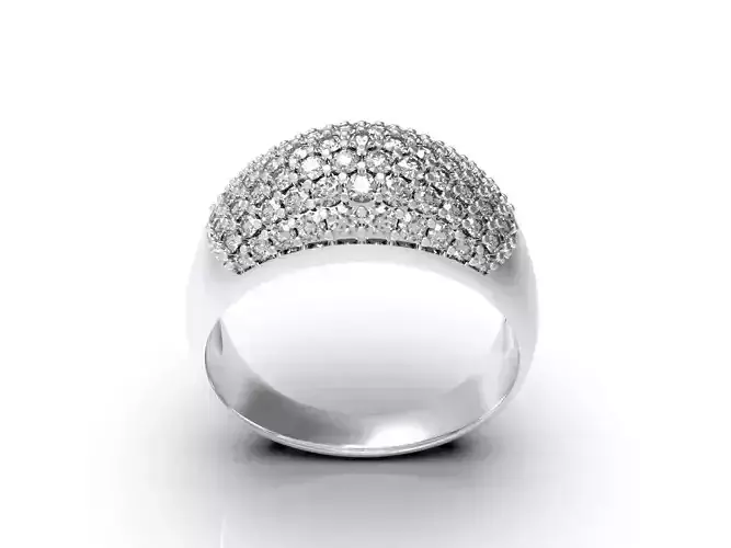 Engagement Diamond 3D STL Ring JEWELLERY 2 3D print model