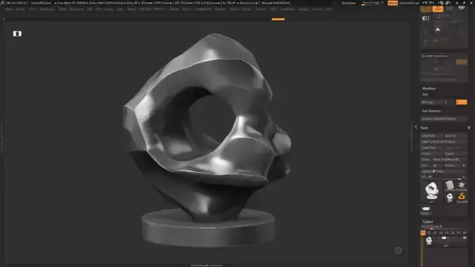 Modern Abstract Decorative sculpture 3d print model 134 3D print model