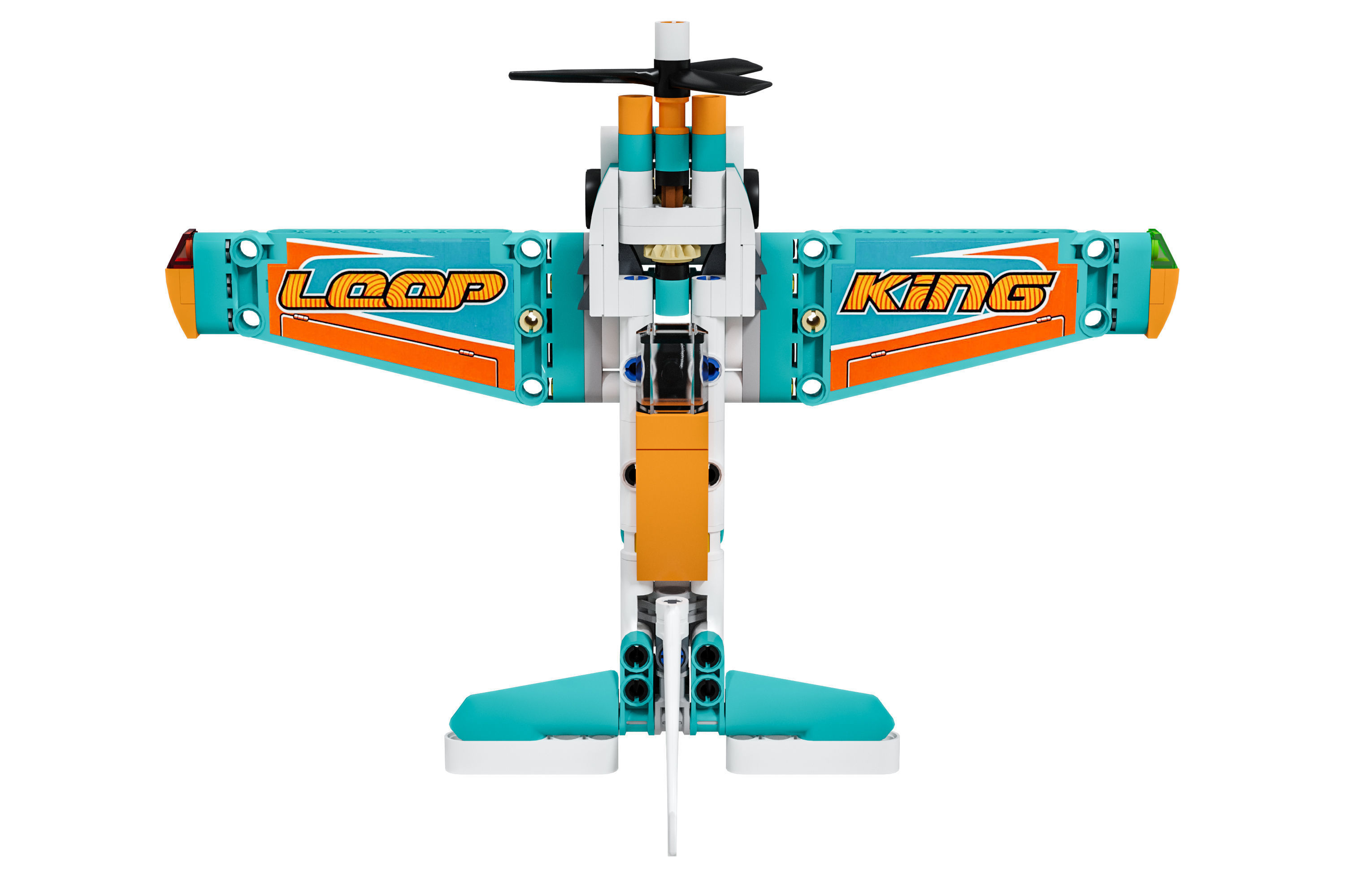 Designer LEGO TECHNIC  Race Plane 42117 154 parts 3D model_3