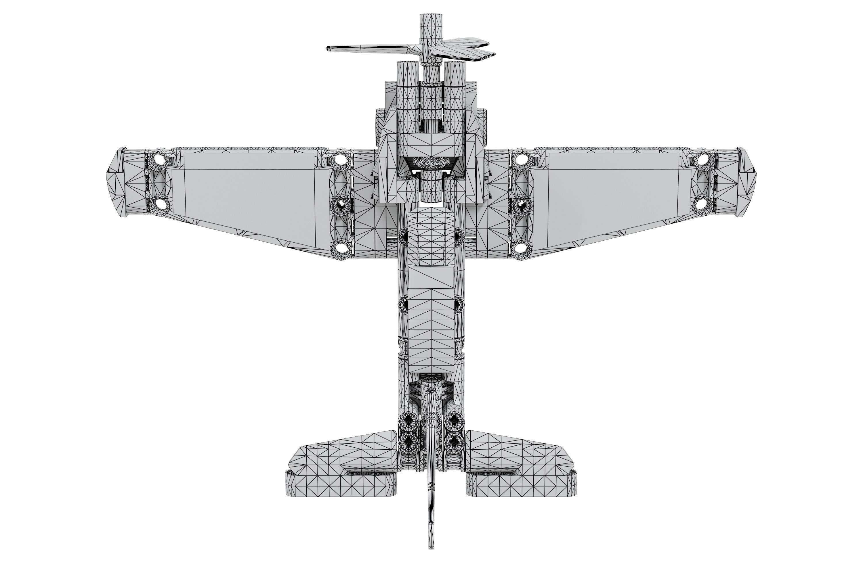 Designer LEGO TECHNIC  Race Plane 42117 154 parts 3D model_6