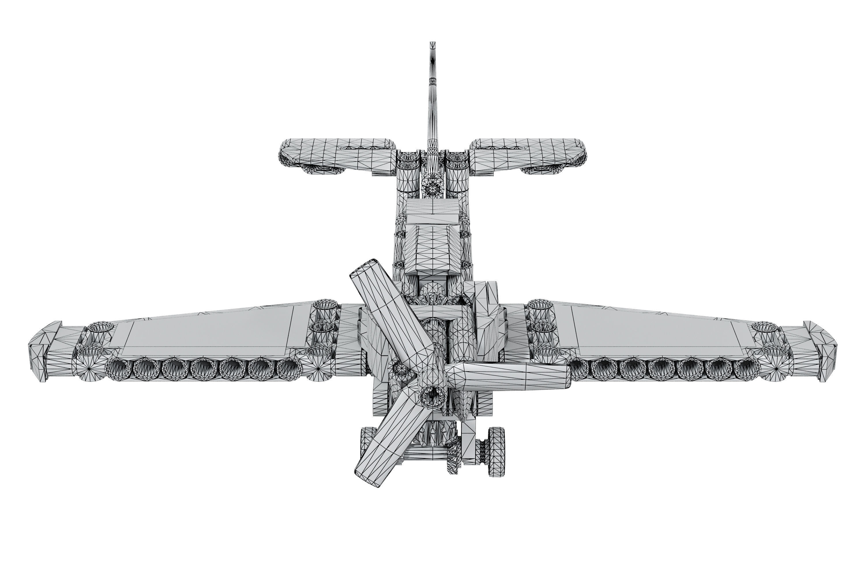 Designer LEGO TECHNIC  Race Plane 42117 154 parts 3D model_5