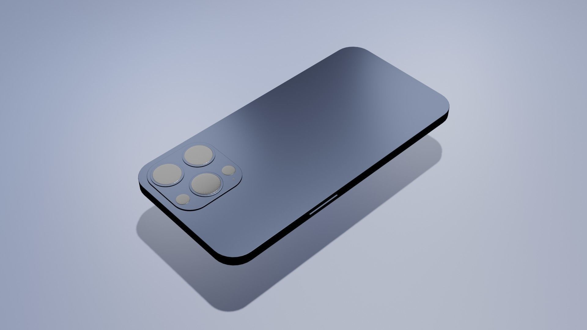 Smartphone Model iphone xr mockup 3D model_1