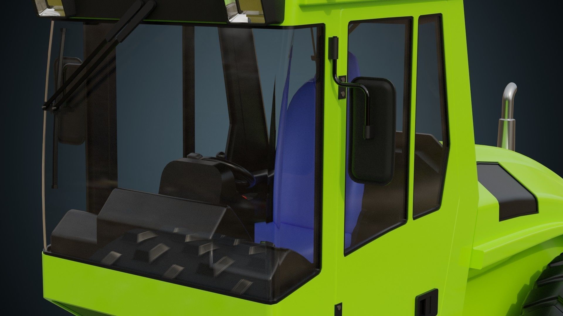 Compactor 2 Untextured 3D model_8