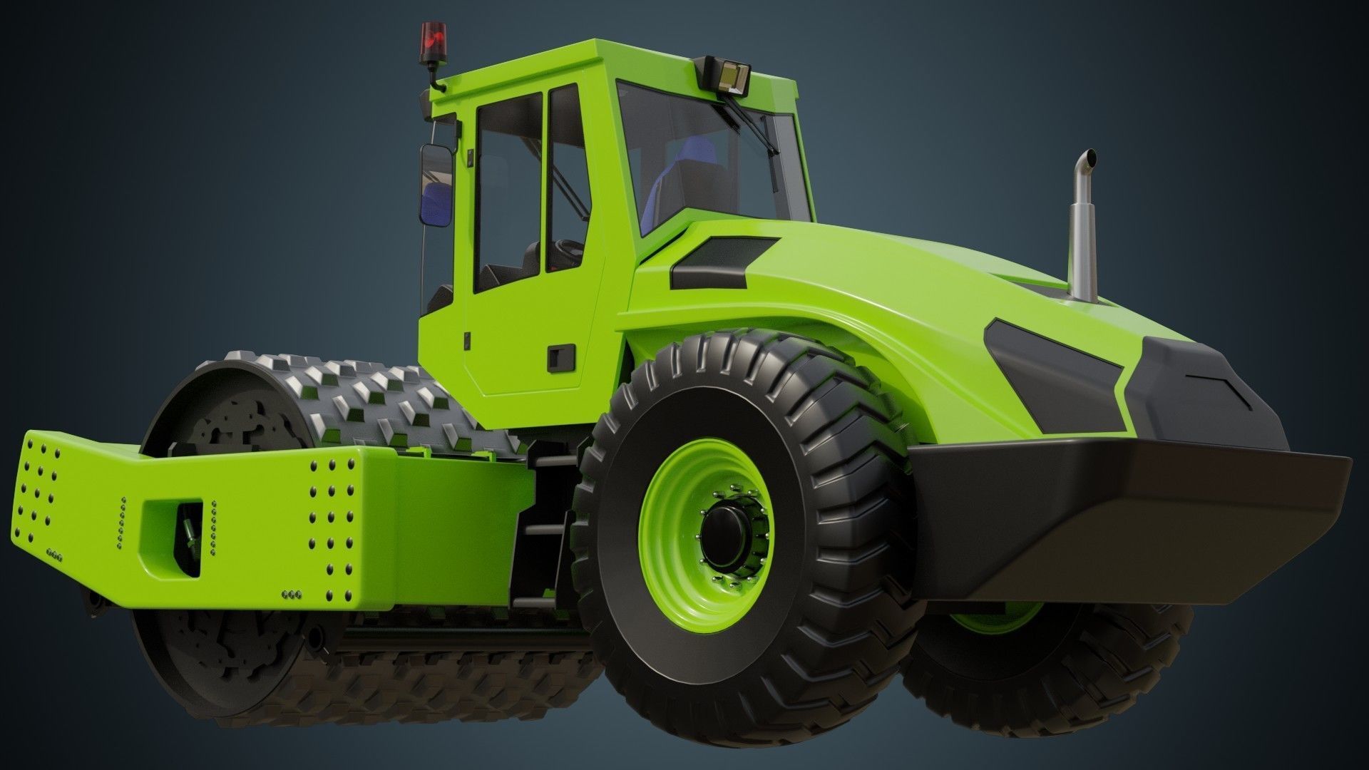 Compactor 2 Untextured 3D model_4