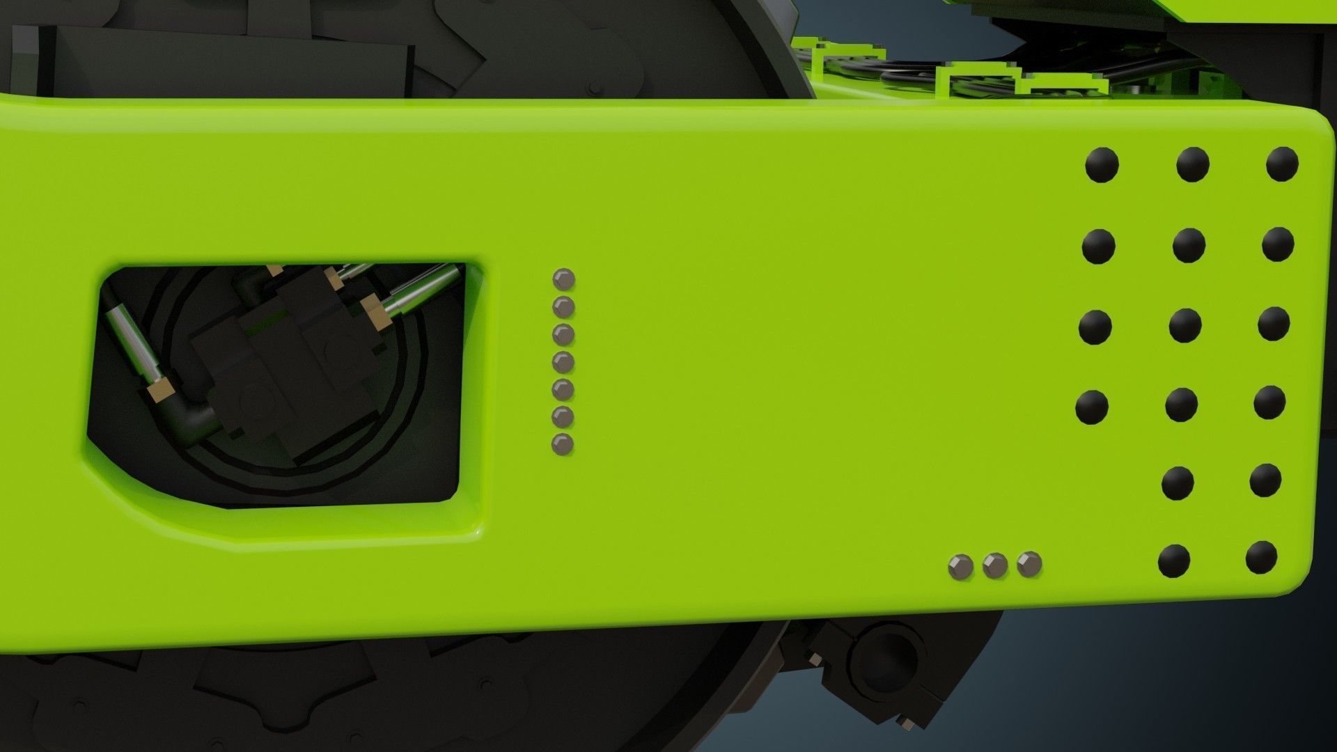 Compactor 2 Untextured 3D model_6