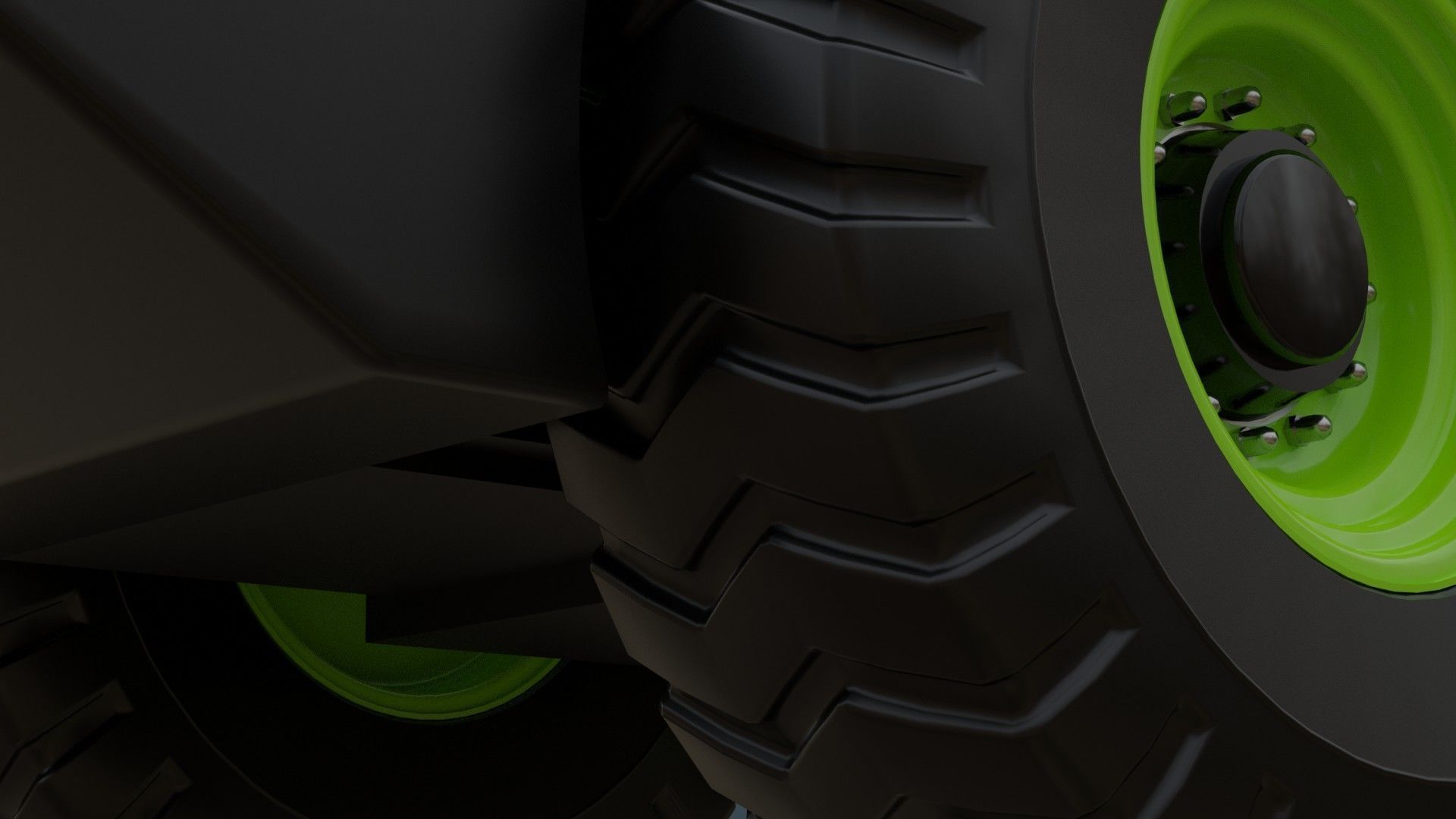 Compactor 2 Untextured 3D model_10