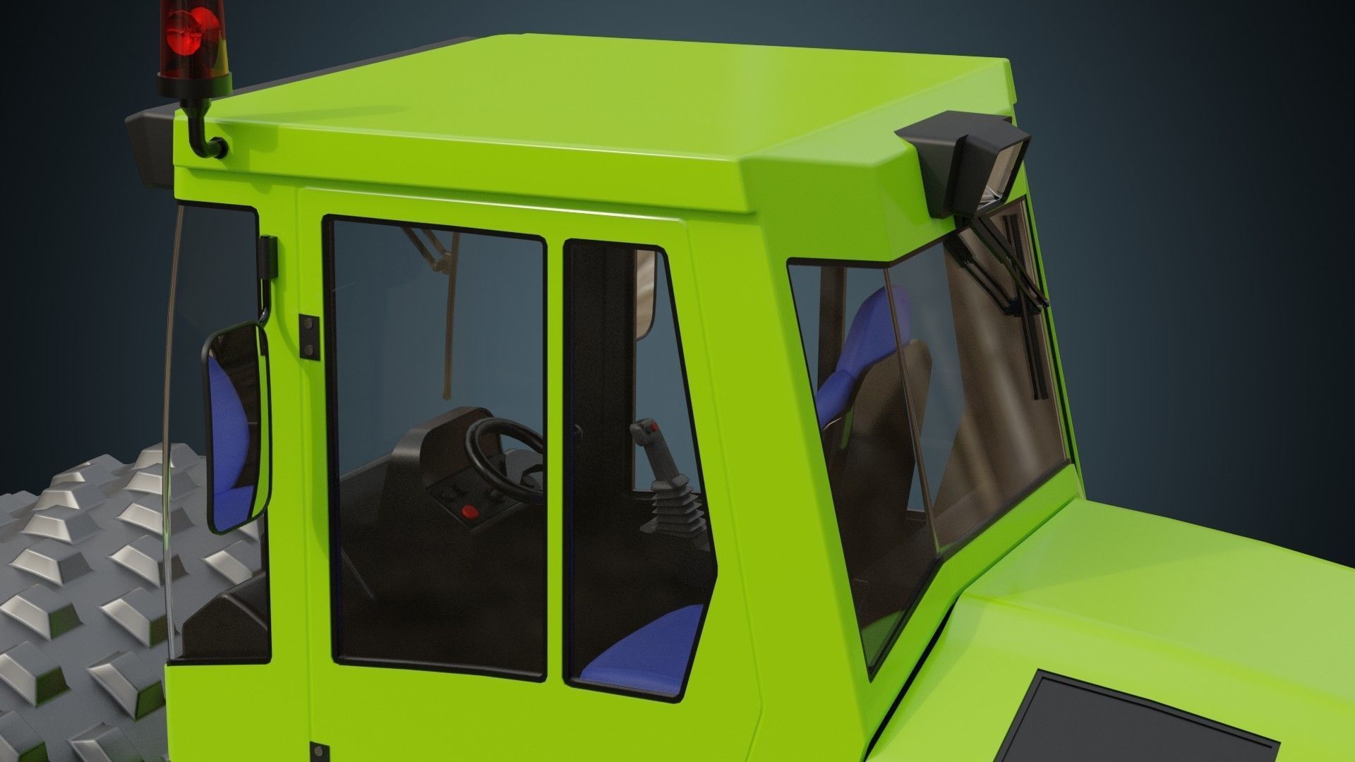 Compactor 2 Untextured 3D model_9