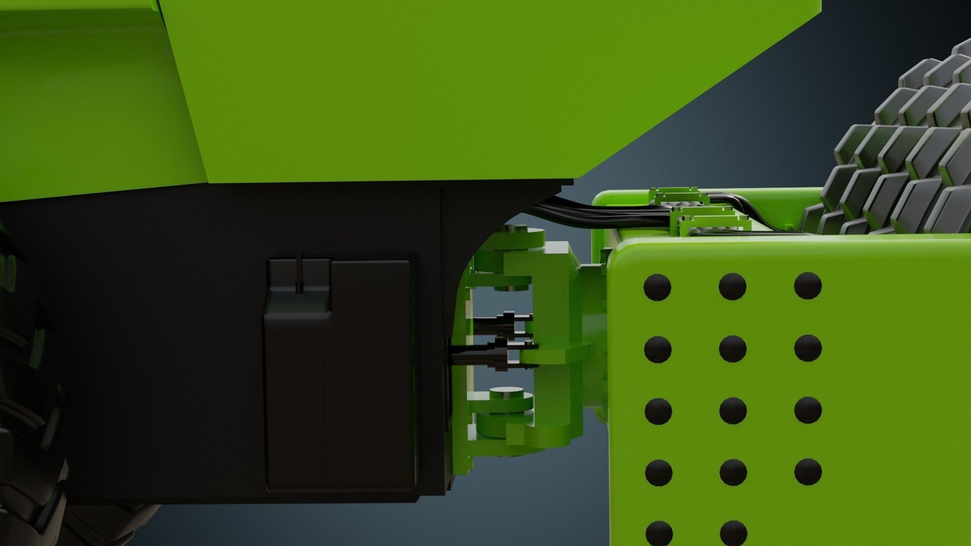 Compactor 2 Untextured 3D model_7