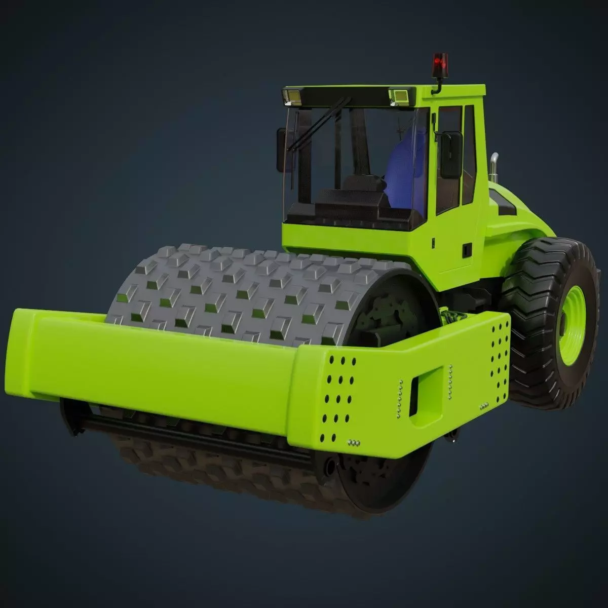 Compactor 2 Untextured 3D model_0