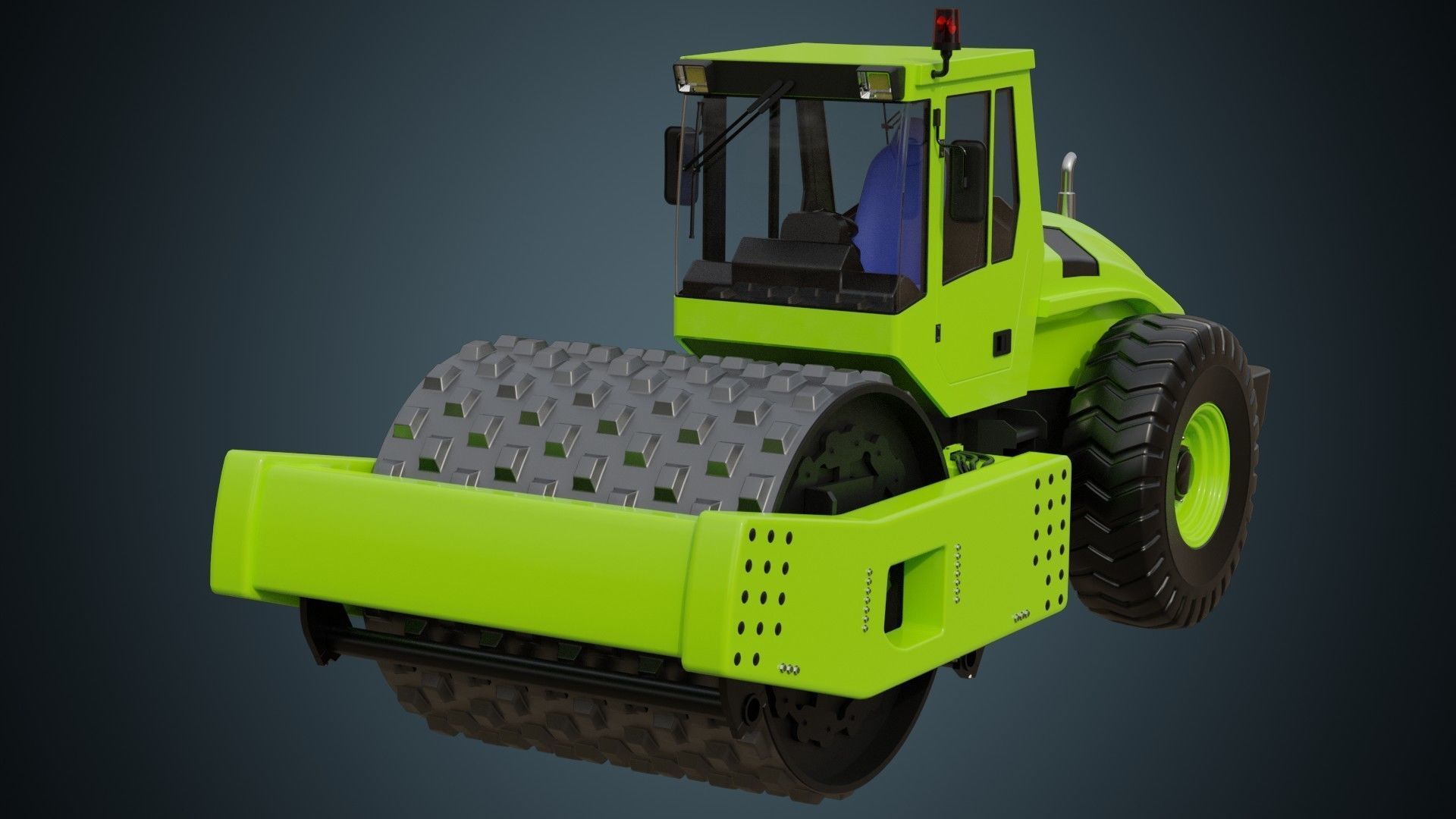 Compactor 2 Untextured 3D model_1