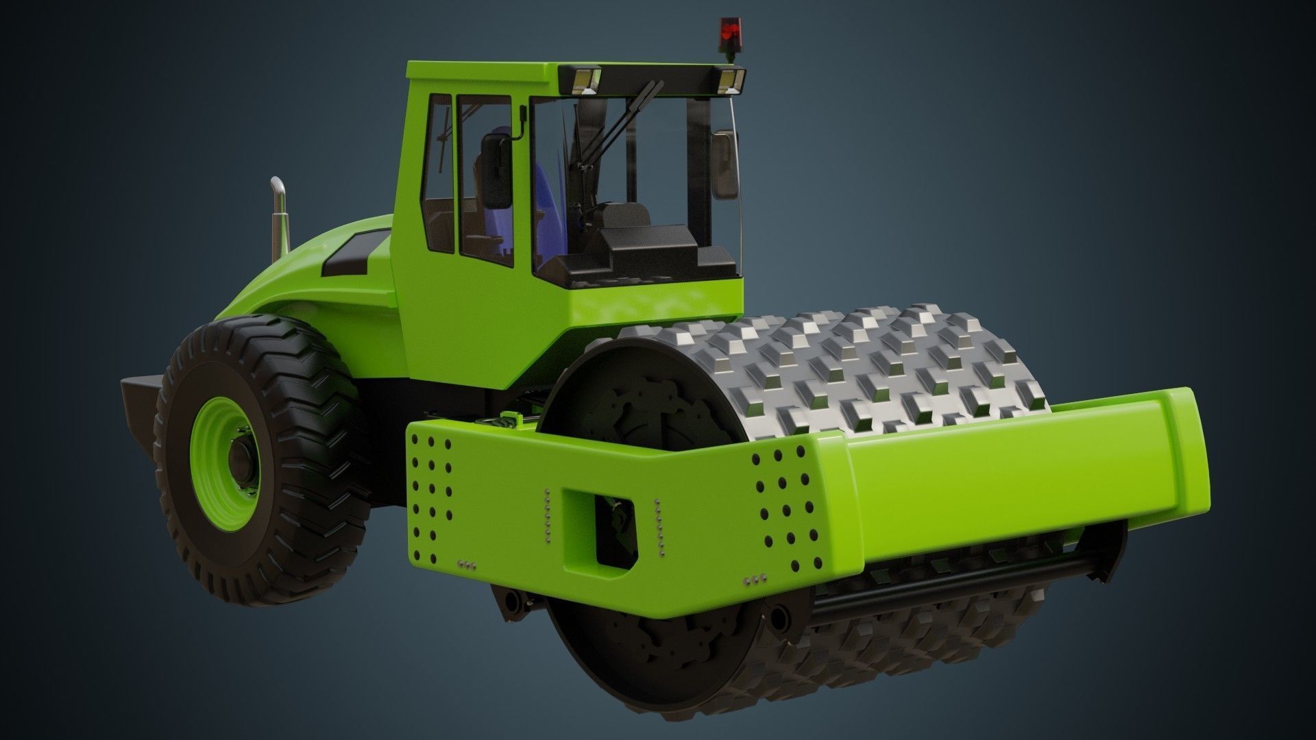 Compactor 2 Untextured 3D model_2