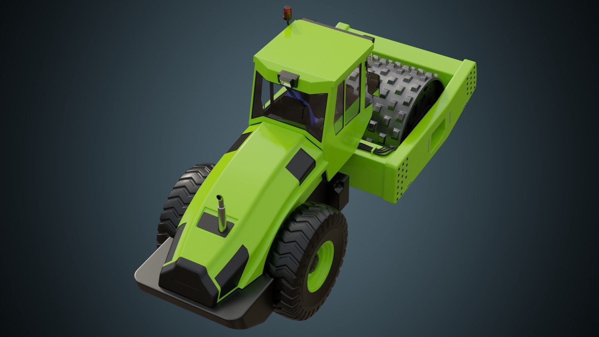 Compactor 2 Untextured 3D model_3