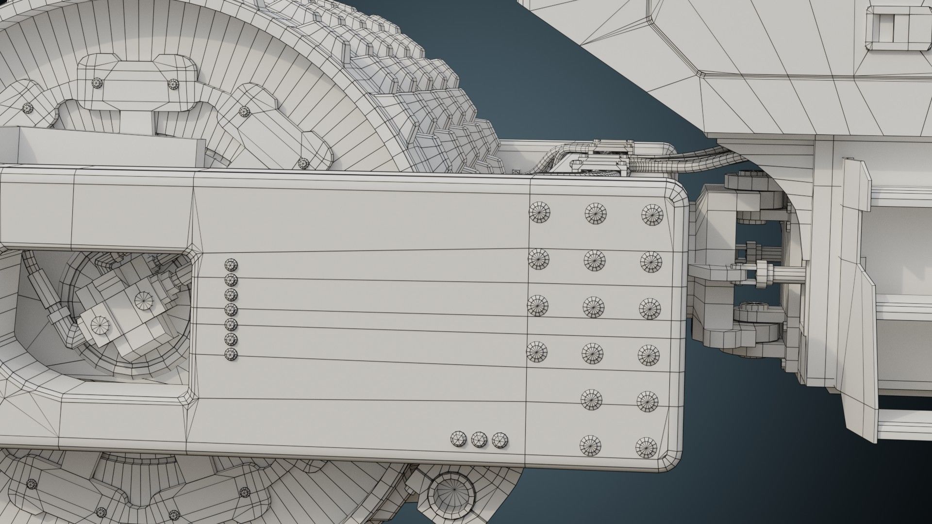 Compactor 2 Untextured 3D model_13