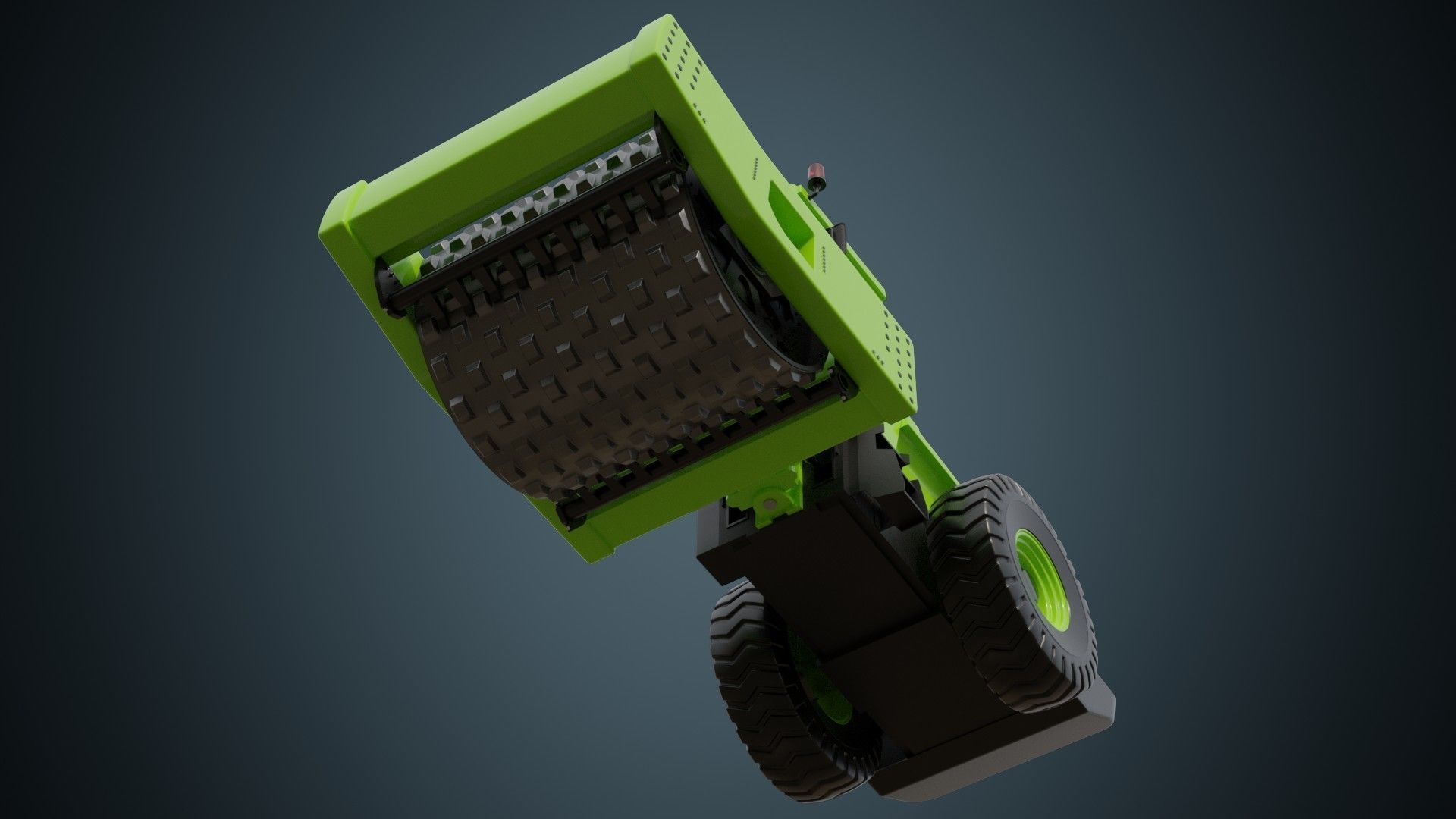 Compactor 2 Untextured 3D model_5