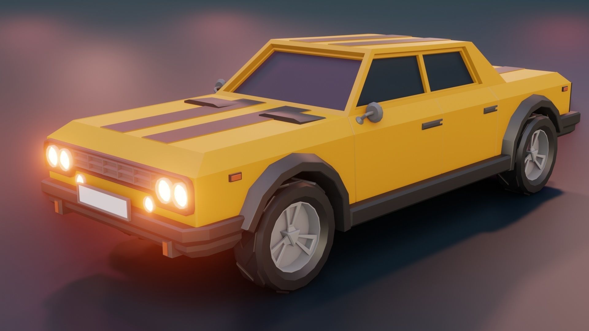 low poly cars vol 07 lowpoly Low-poly 3D model_20