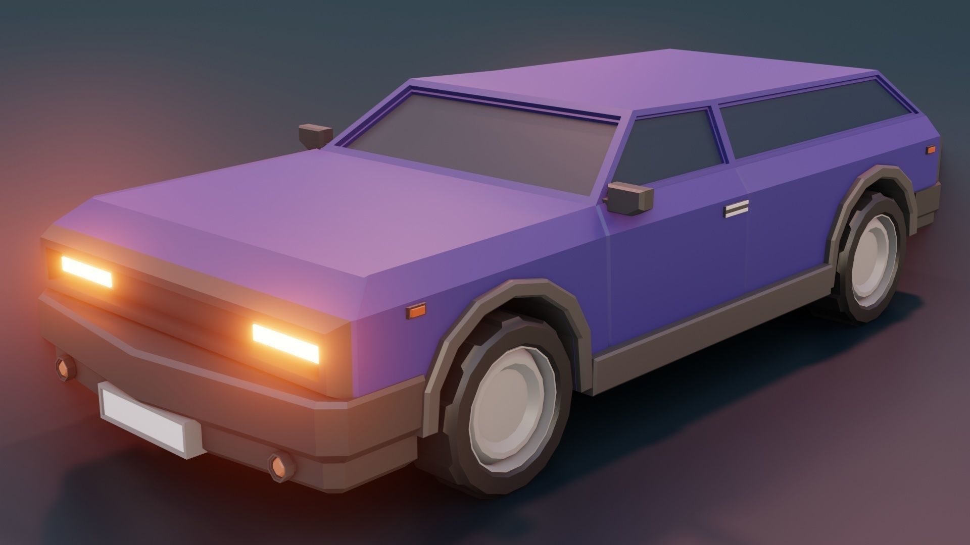 low poly cars vol 07 lowpoly Low-poly 3D model_27