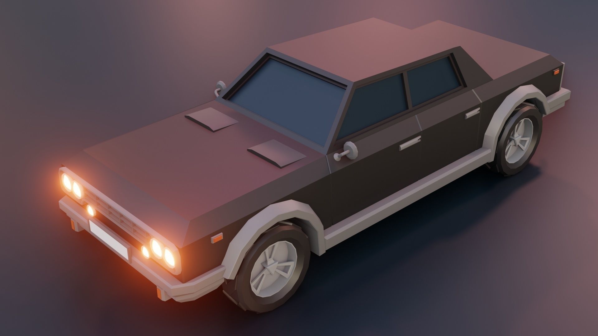 low poly cars vol 07 lowpoly Low-poly 3D model_19