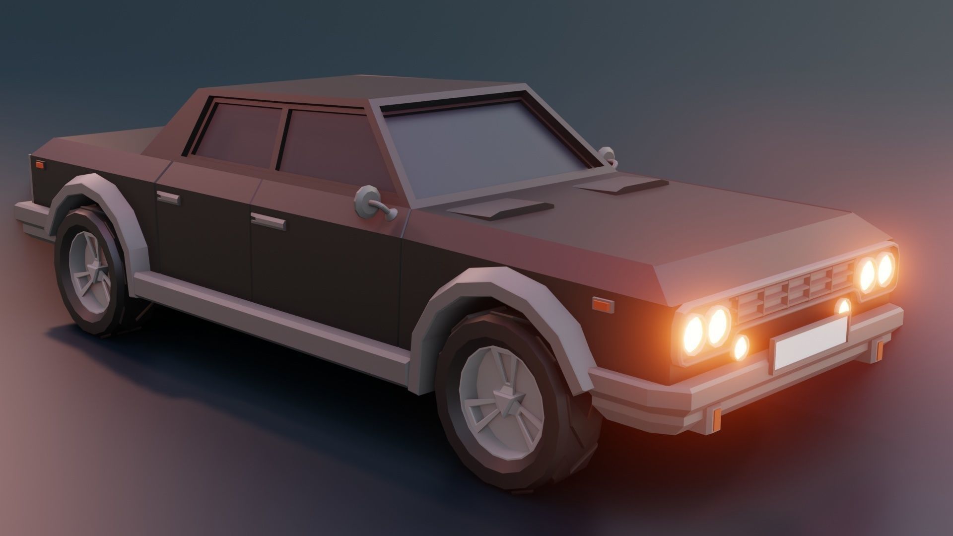 low poly cars vol 07 lowpoly Low-poly 3D model_18