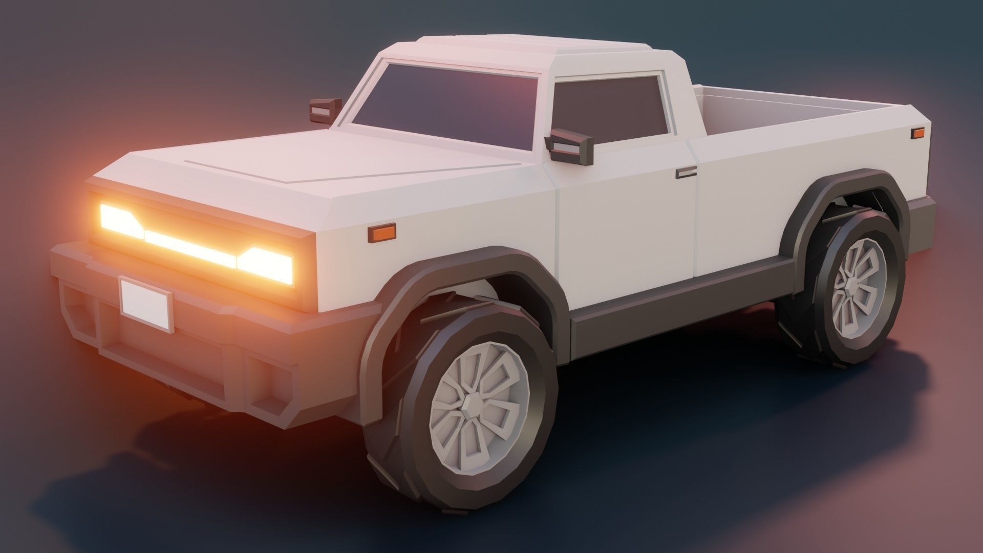 low poly cars vol 07 lowpoly Low-poly 3D model_2