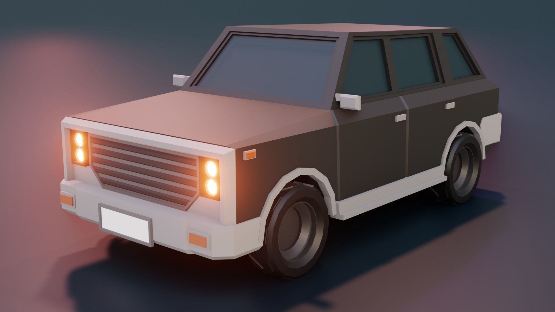 low poly cars vol 07 lowpoly Low-poly 3D model_12
