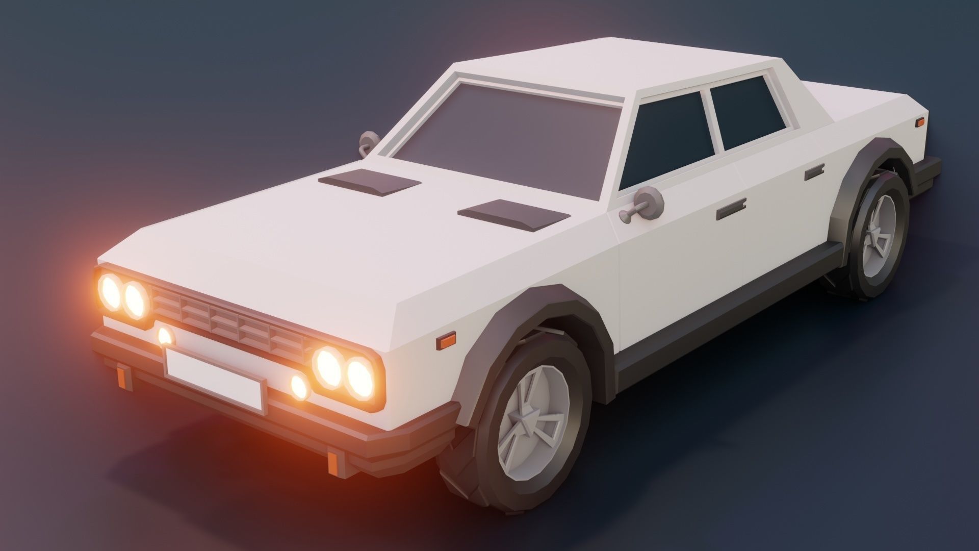 low poly cars vol 07 lowpoly Low-poly 3D model_16