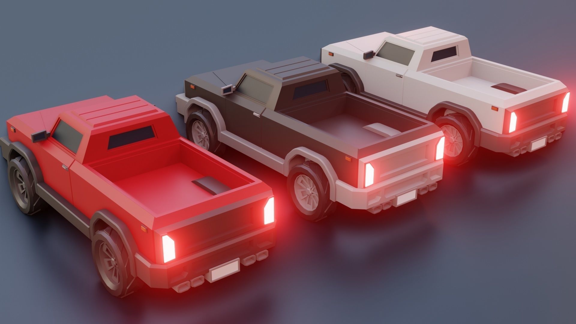 low poly cars vol 07 lowpoly Low-poly 3D model_9