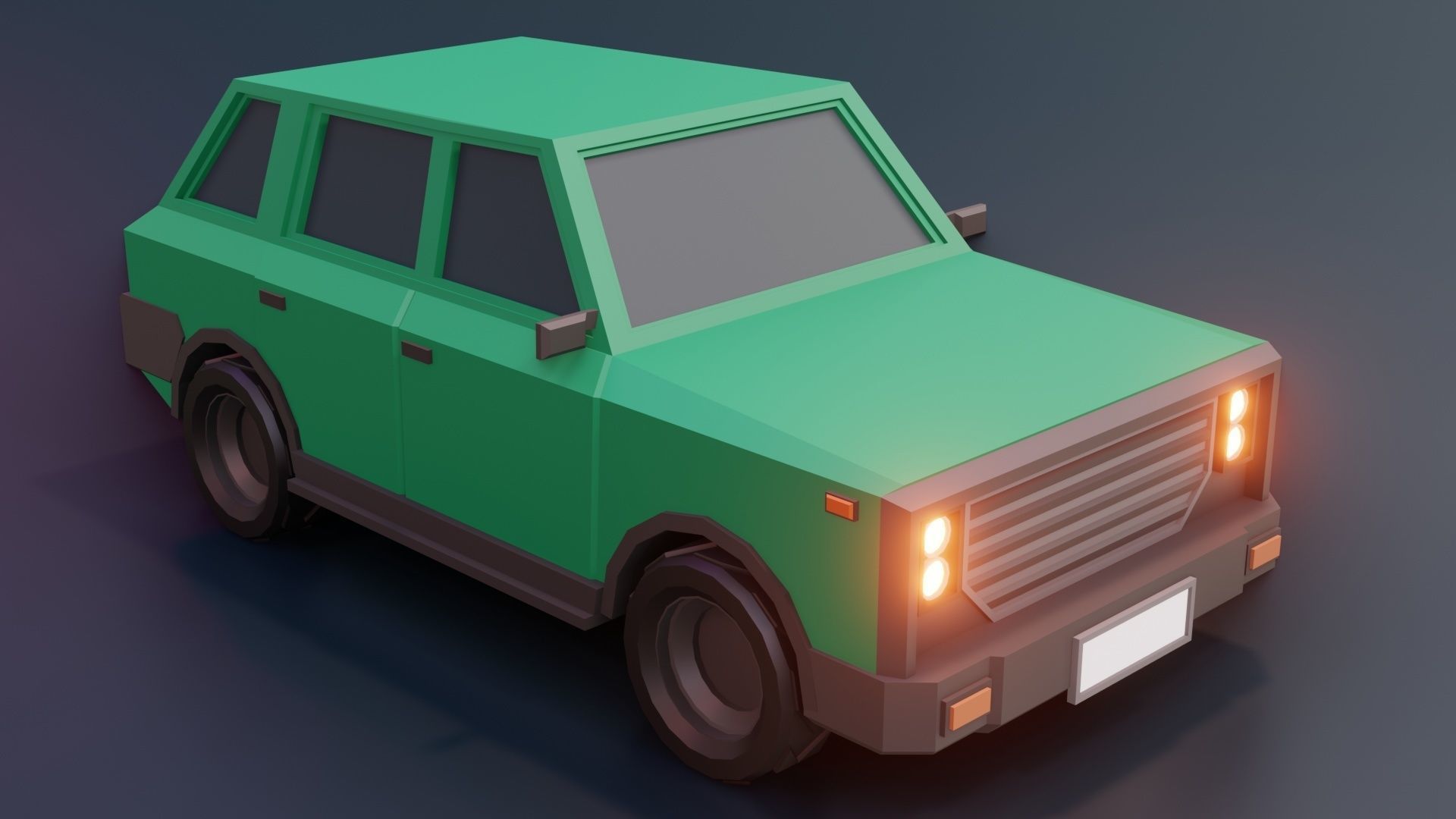 low poly cars vol 07 lowpoly Low-poly 3D model_14