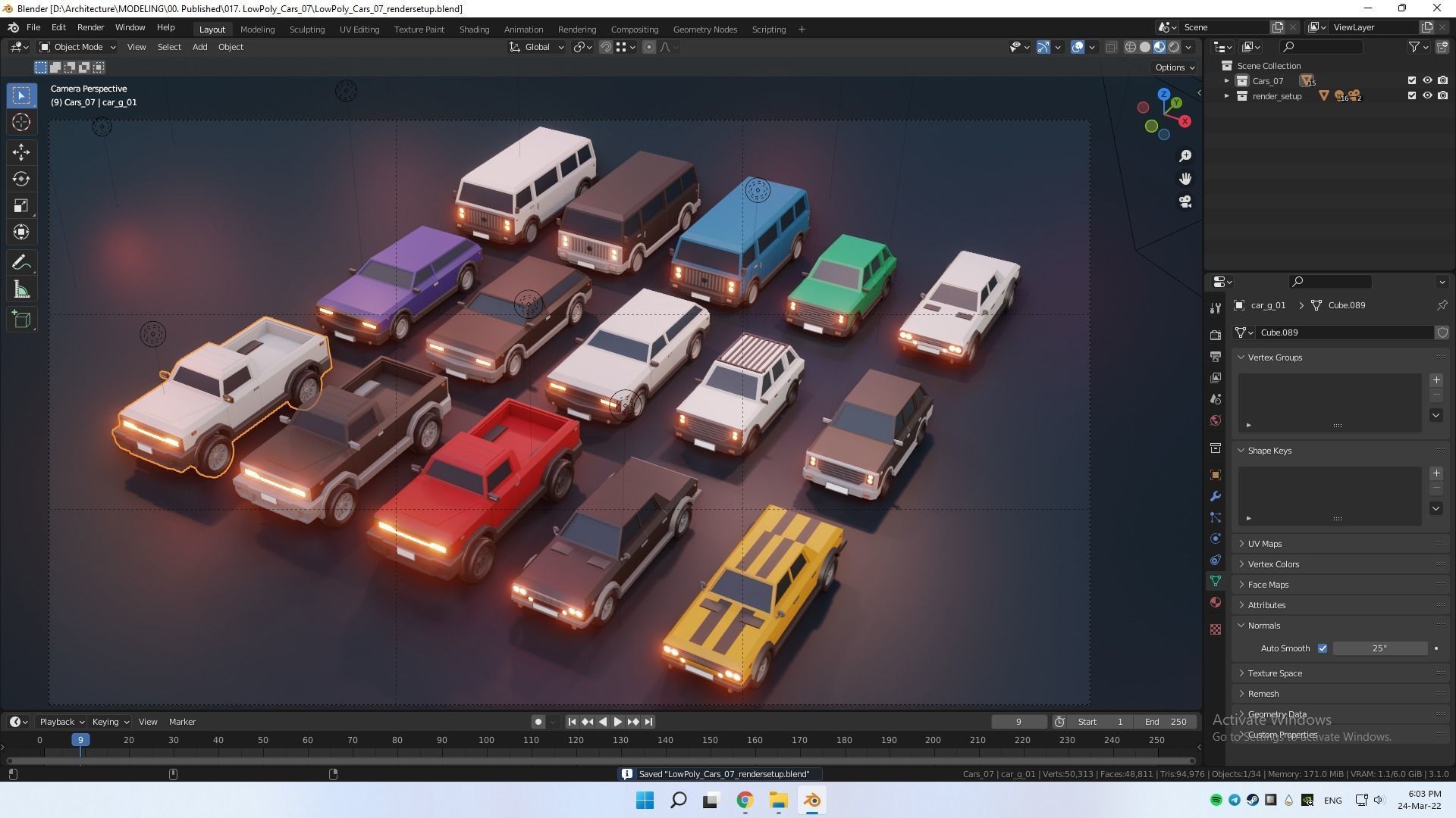 low poly cars vol 07 lowpoly Low-poly 3D model_34