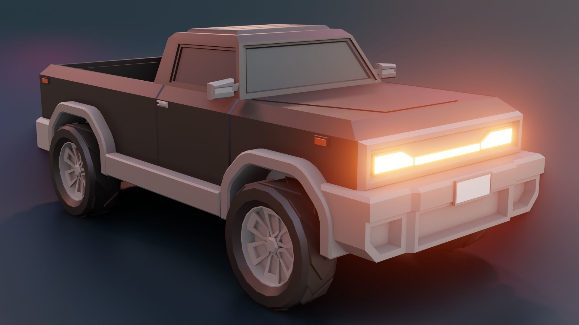 low poly cars vol 07 lowpoly Low-poly 3D model_4