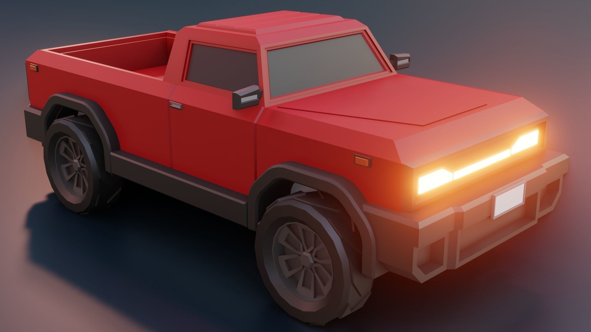 low poly cars vol 07 lowpoly Low-poly 3D model_6