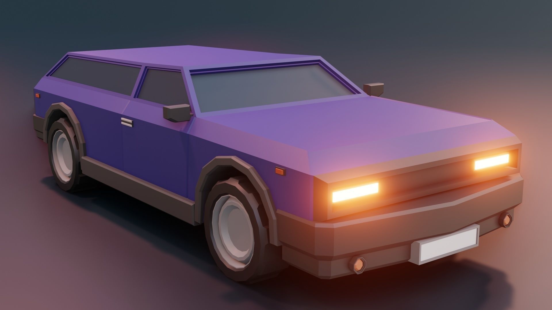 low poly cars vol 07 lowpoly Low-poly 3D model_26