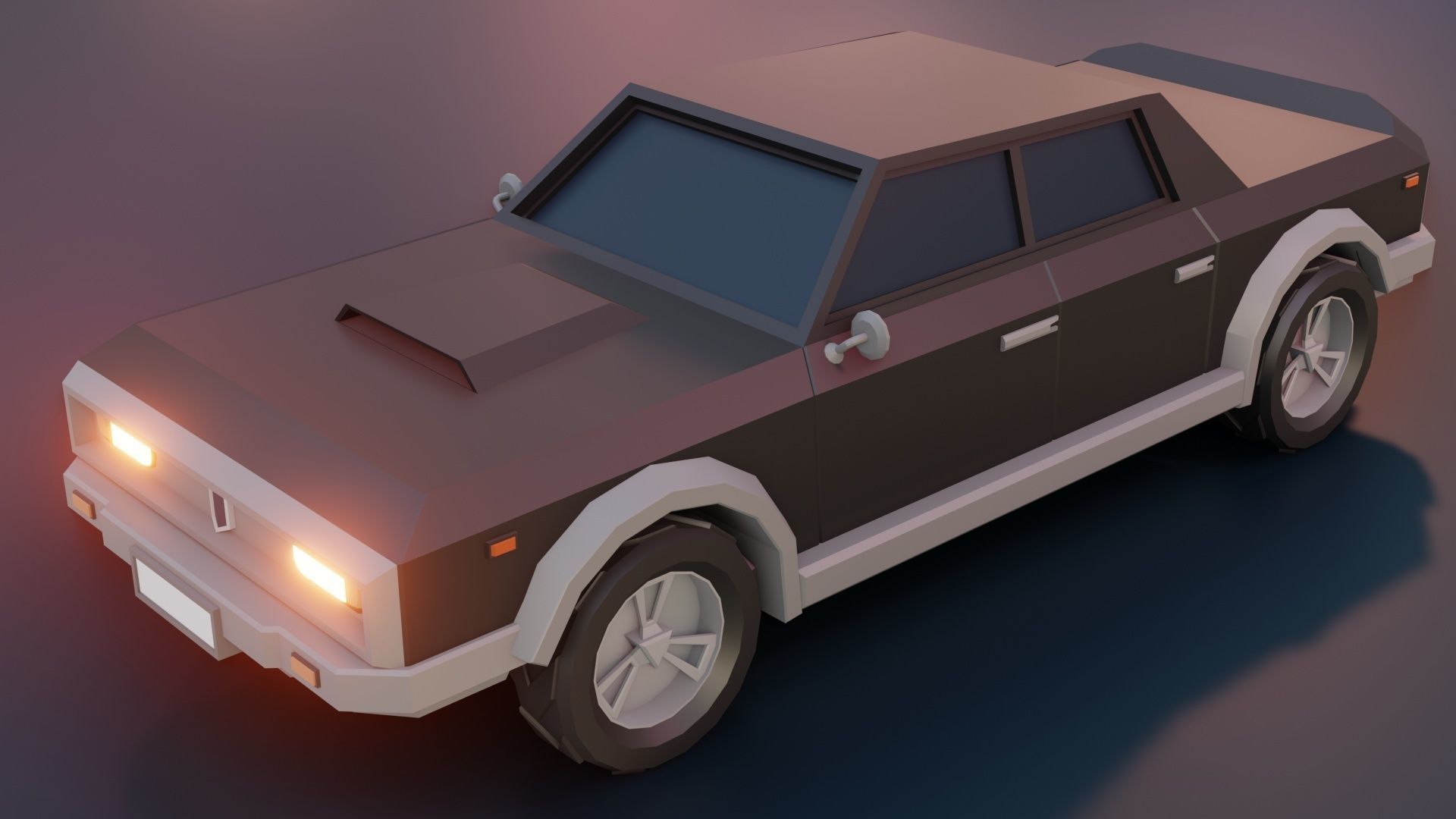 low poly cars vol 08 lowpoly Low-poly 3D model_18