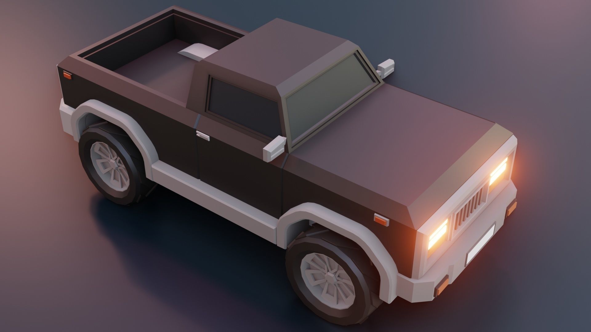 low poly cars vol 08 lowpoly Low-poly 3D model_6