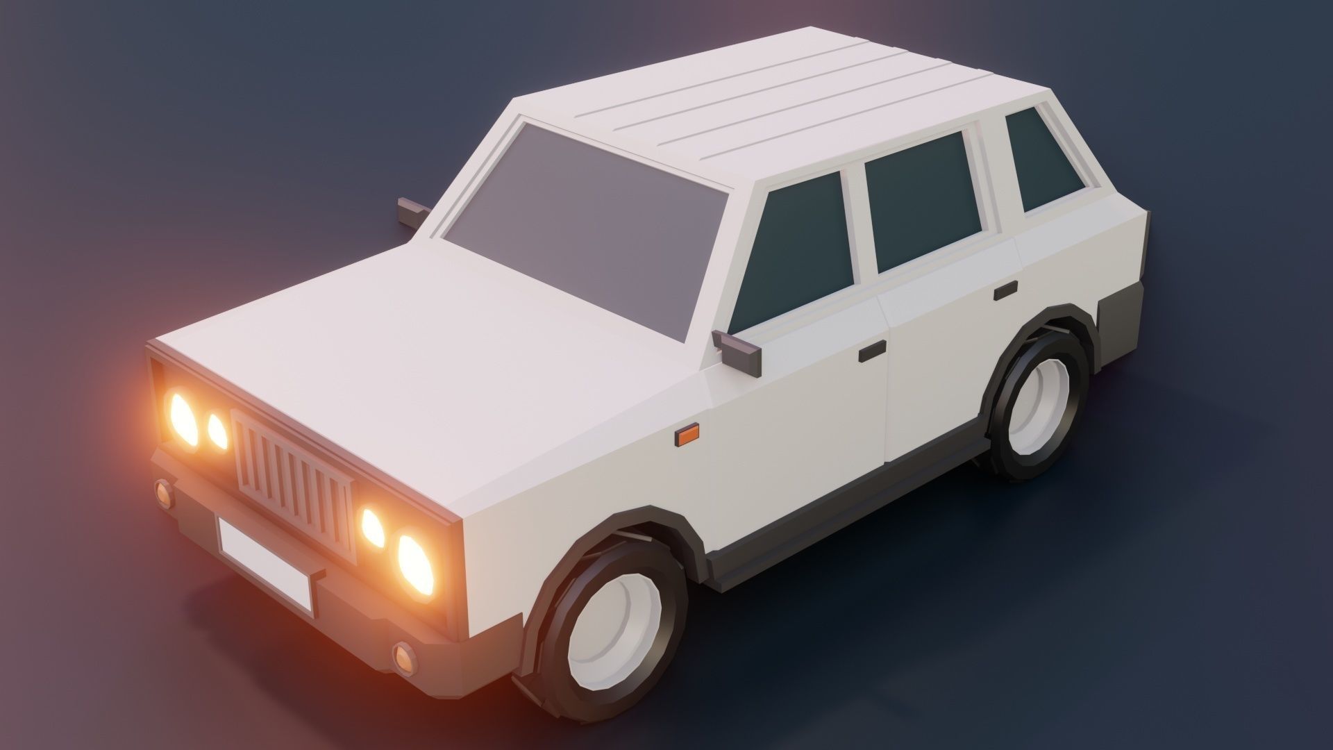 low poly cars vol 08 lowpoly Low-poly 3D model_9