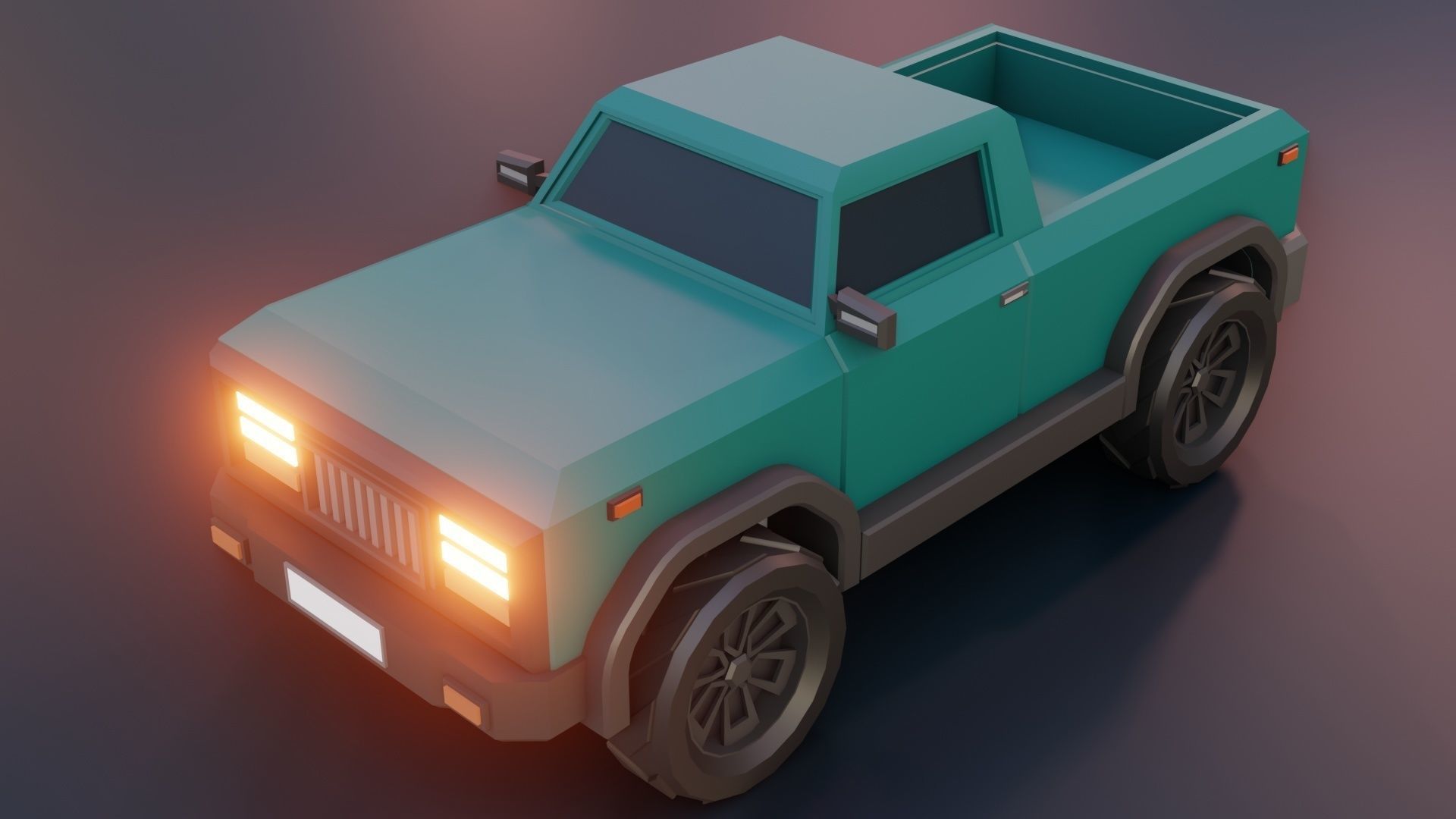 low poly cars vol 08 lowpoly Low-poly 3D model_8