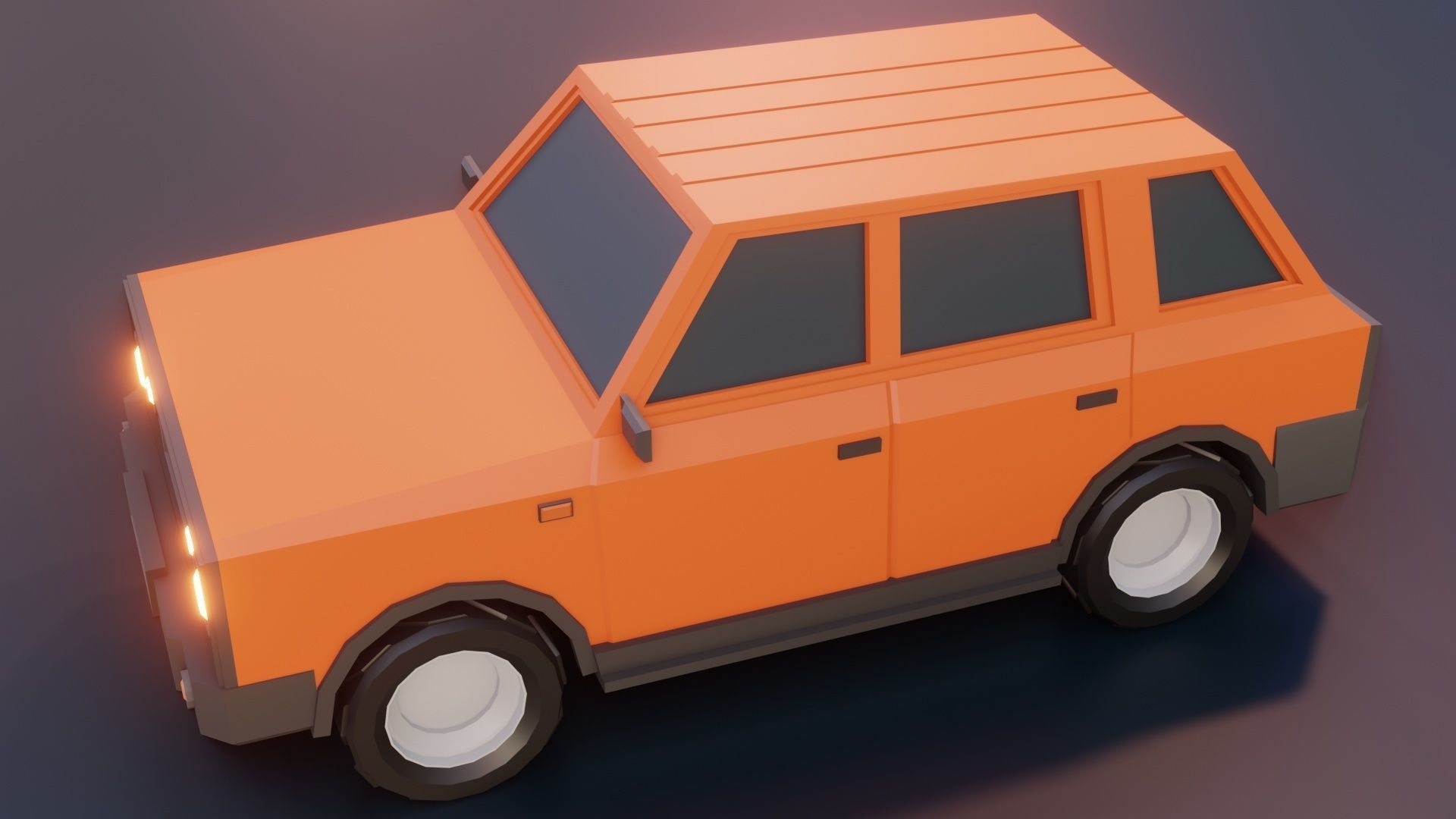low poly cars vol 08 lowpoly Low-poly 3D model_14