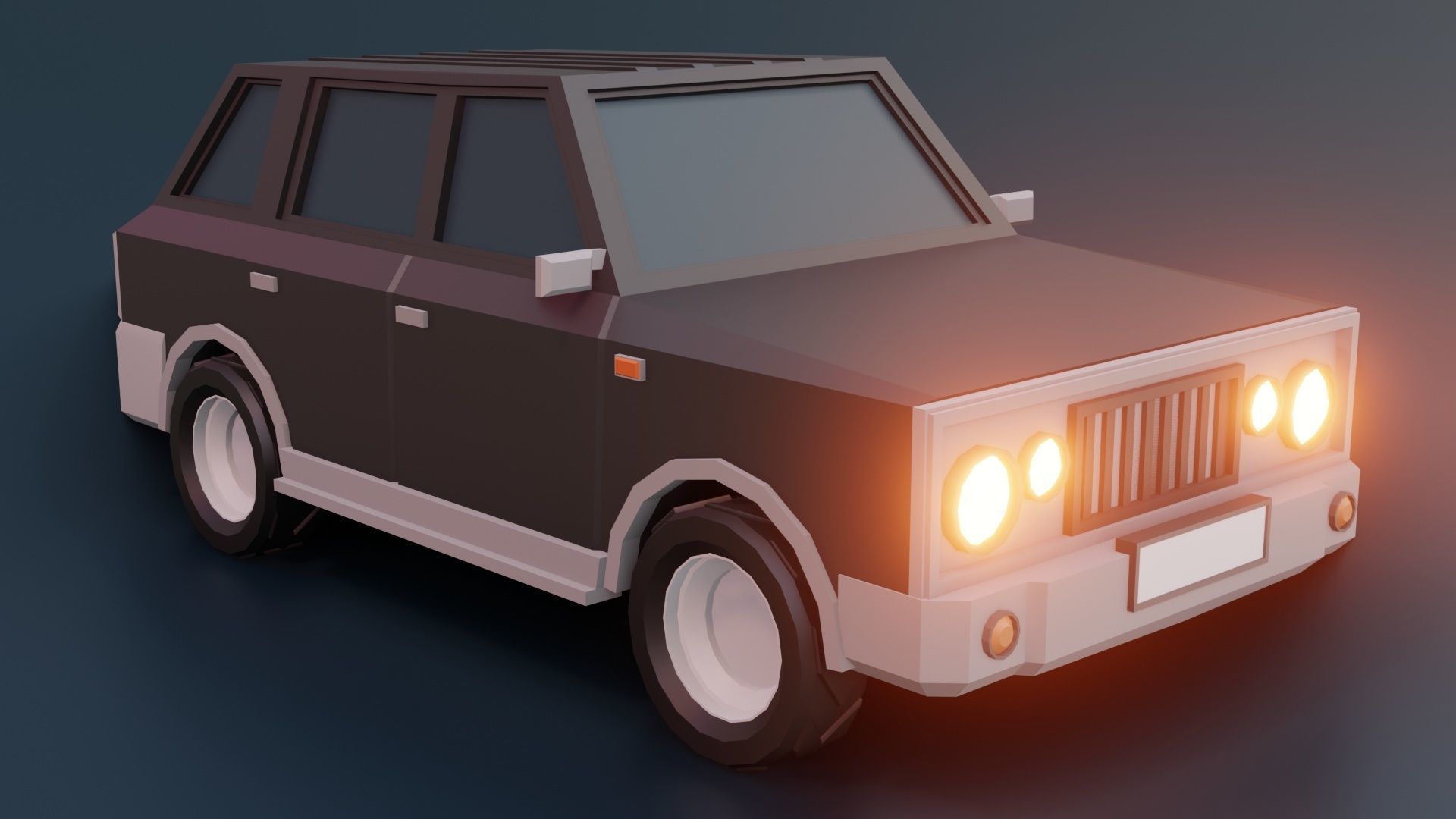 low poly cars vol 08 lowpoly Low-poly 3D model_12