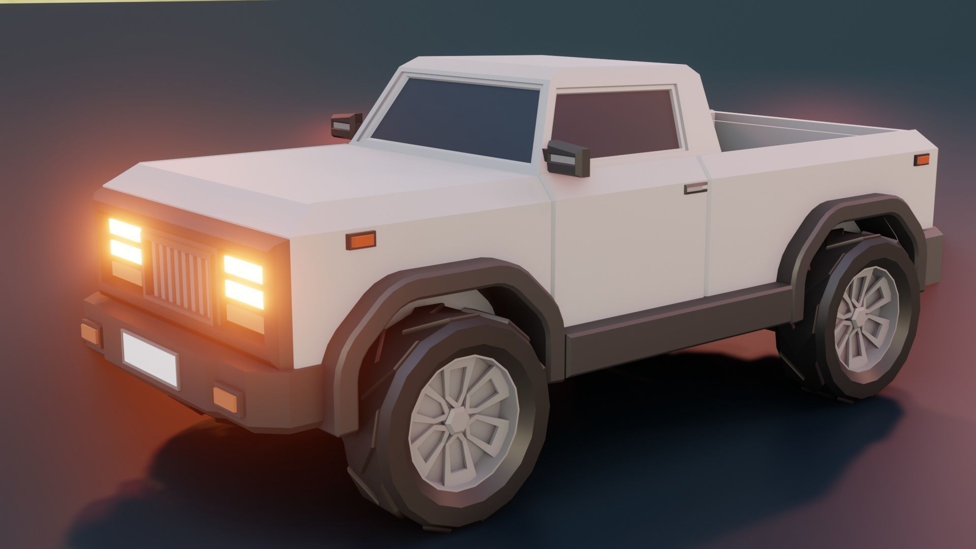 low poly cars vol 08 lowpoly Low-poly 3D model_3