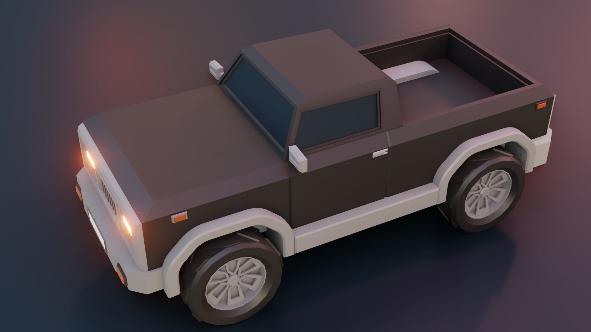 low poly cars vol 08 lowpoly Low-poly 3D model_5